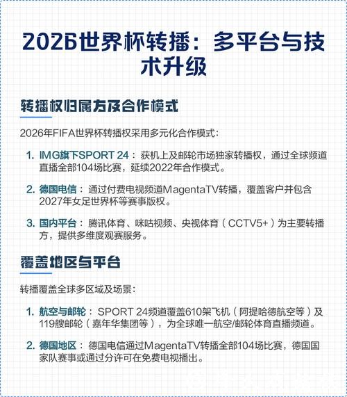 2026世界杯直播：如何选择最佳平台